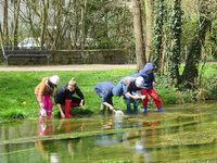 Kinder erforschen die Wege des Wassers