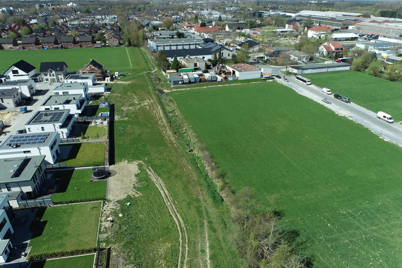 Drohnenaufnahme des Vorhabengebietes