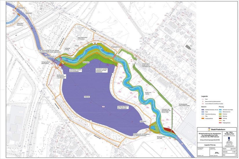 Lageplan (Stand: Genehmigungsplanung)