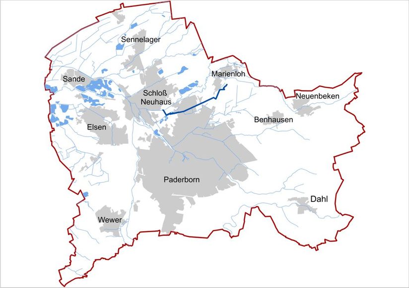 Übersicht - Lage des Dubelohgrabens