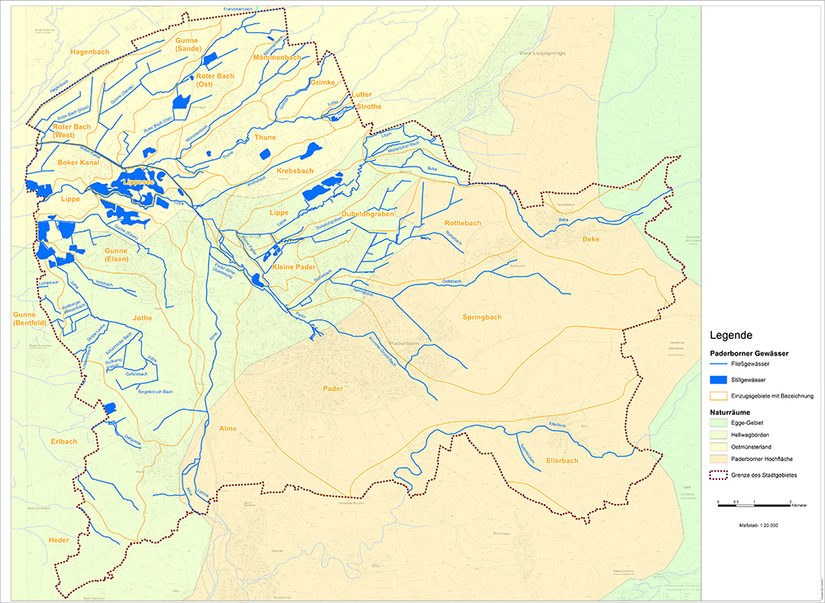 Paderborner Gewässernetz