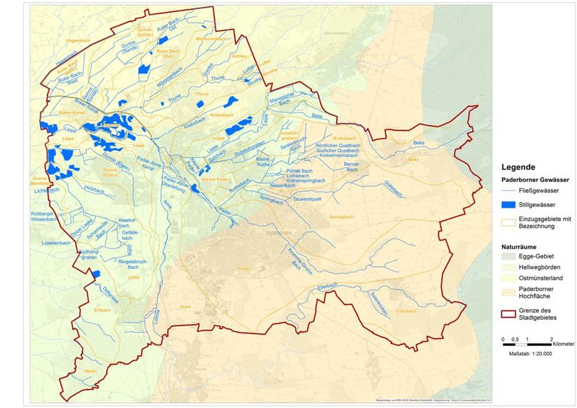 Paderborner Gewässernetz