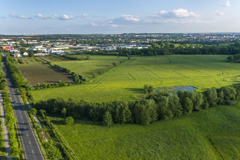 Naturschutzgebiet Lothewiesen - die Flößgräben sind im Mittelgrund noch deutlich erkennbar