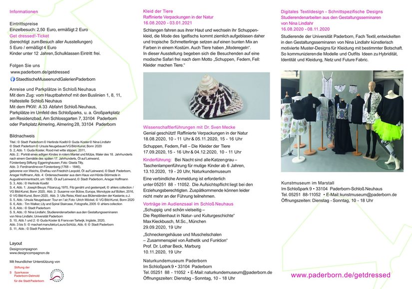 Leporello zu "Get dressed", Rückseite