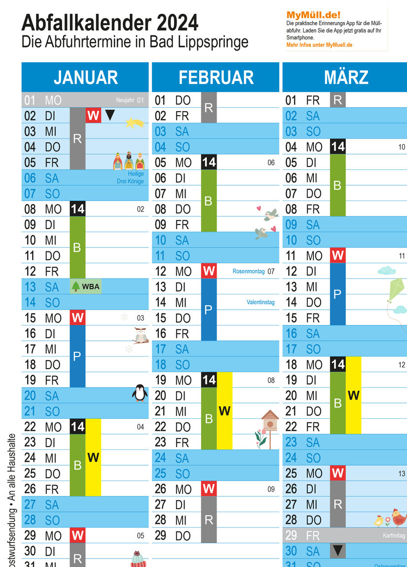 Abfallkalender Bad Lippspringe