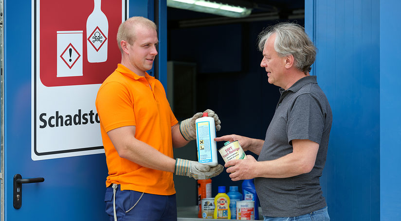 Schadstoffannahme am Recyclinghof "An der Talle"