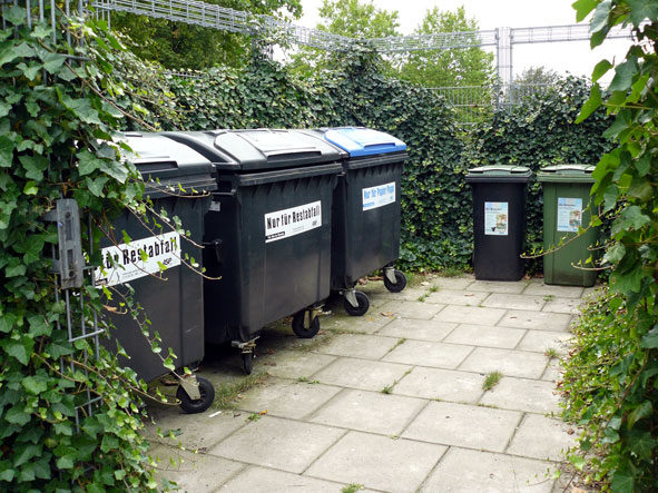 Foto Containerstellplatz Großwohnanlage