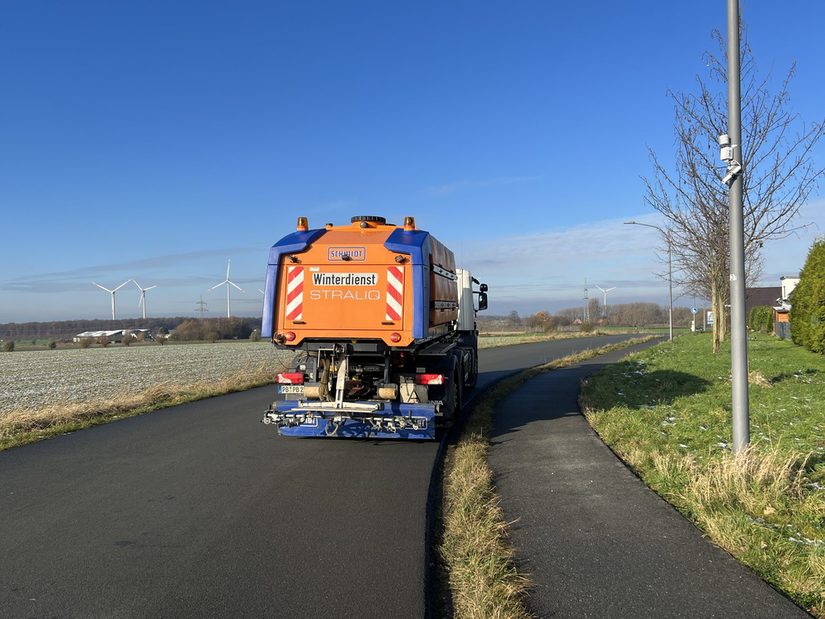 Solefahrzeug und Sensor in Wewer