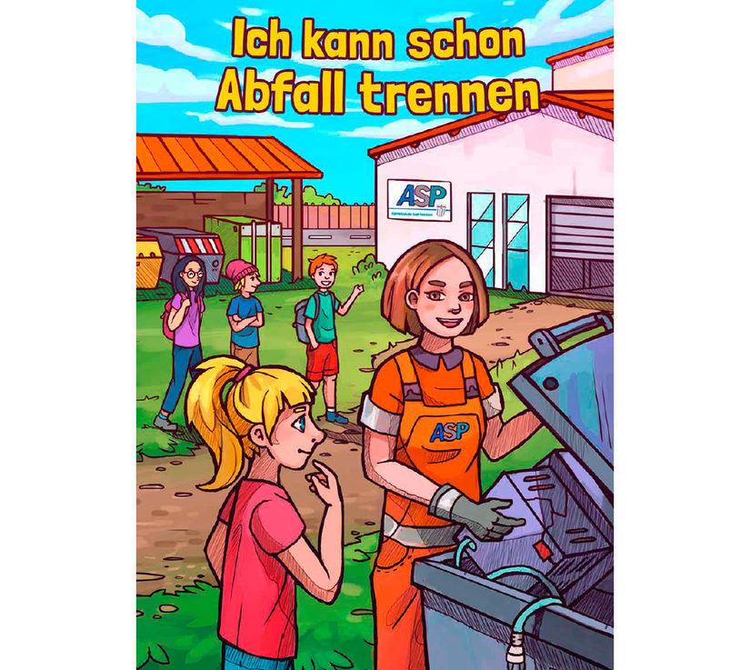 Titel Malbuch "Ich kann schon Abfall trennen"