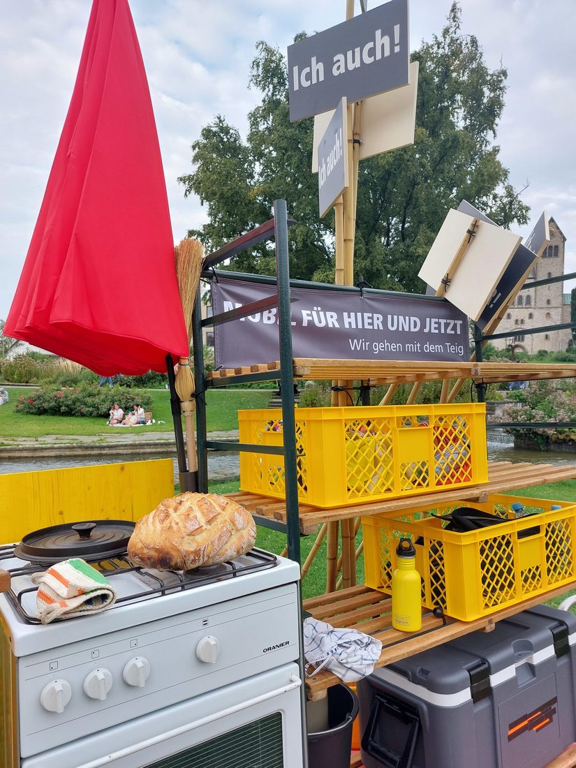 Mobil mit frisch gebackenen Brot