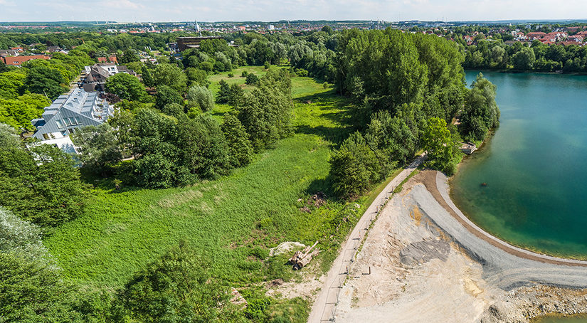 laufende Oberbodenandeckung