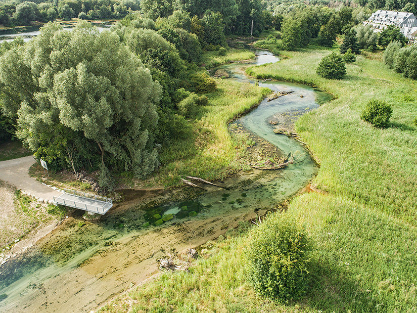 Aussichtsplattform über der Pader