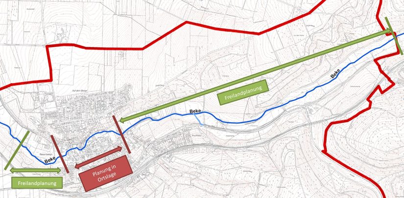 Übersicht der Planungsstrecken