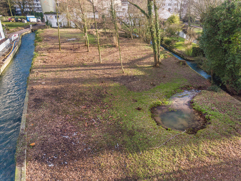 Wenig Platz für das Wasser