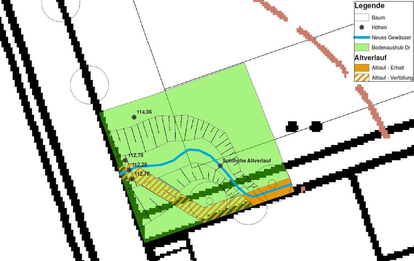 Baumaßnahmen im Bereich des Baugebietes