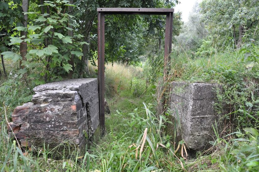 Verfallenes Wehr im Sesker Bruch