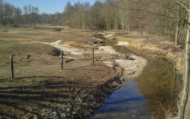 Beke vor ihrer Mündung (Niedrigwasser, Winter))