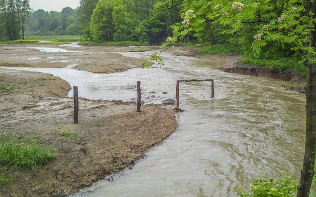 Beke vor ihrer Mündung (Hochwasser)