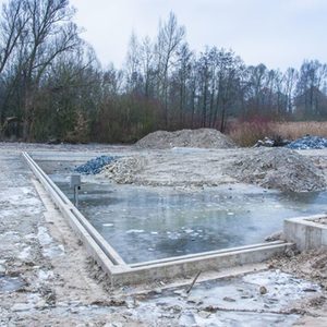 Einlaufbereich in den Padersee - derzeit gefroren