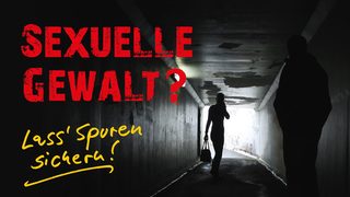 Verfolgung einer Frau im dunklen Tunnel