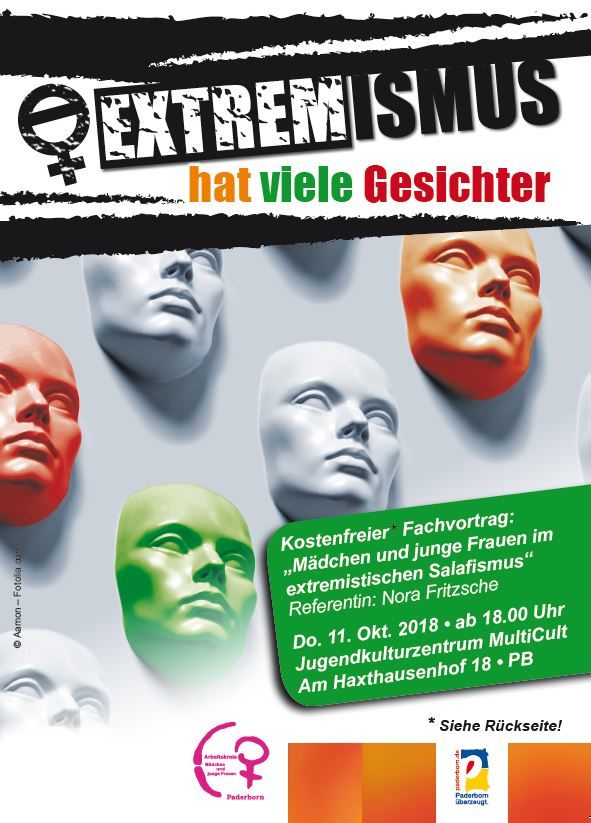 Foto Plakat Extremismus hat viele Gesichter