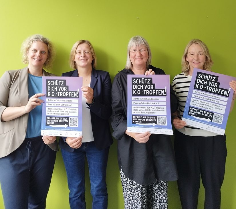 Das Team der städtischen Gleichstellungsstelle: Gemeinsam stark gegen K.O.-Tropfen