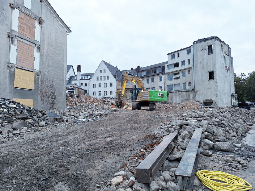 Abgerissenes Einwohneramt, Bauschutt