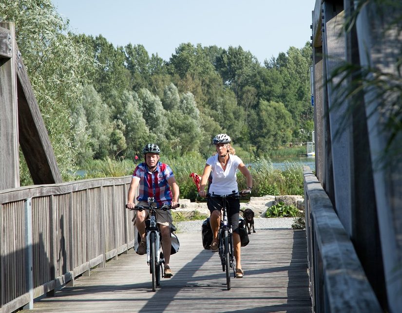 Lippebrücke beim Lippesee in Paderborn-Sande