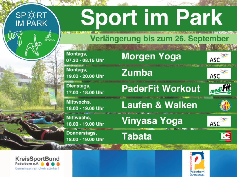 Sport im Park Verlängerung