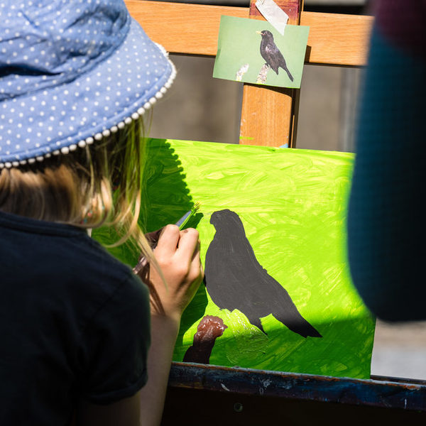 Malworkshop mit Hyazinth Pakulla auf der Pader-Kultour