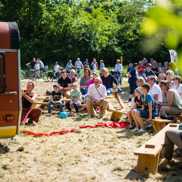 Auftritt von Compagnie Krak auf der Pader-Kultour