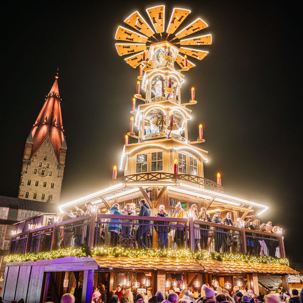 Fotos des Paderborner Weihnachtsmarkts vorm 1. Advent 2021. Foto: Besim Mazhiqi