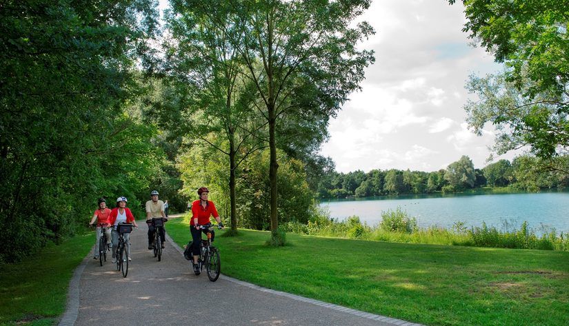 Radfahrer am Padersee