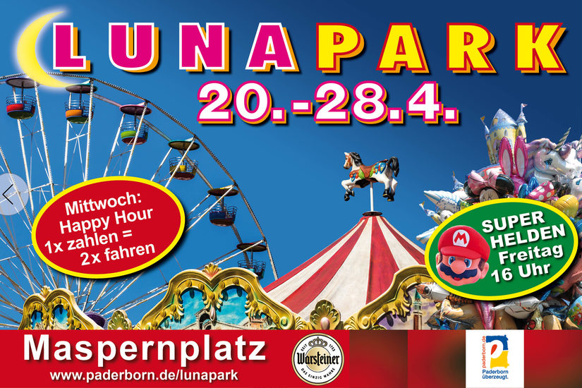 Auf dem Bild ist das Plakat vom Lunapark zu sehen.