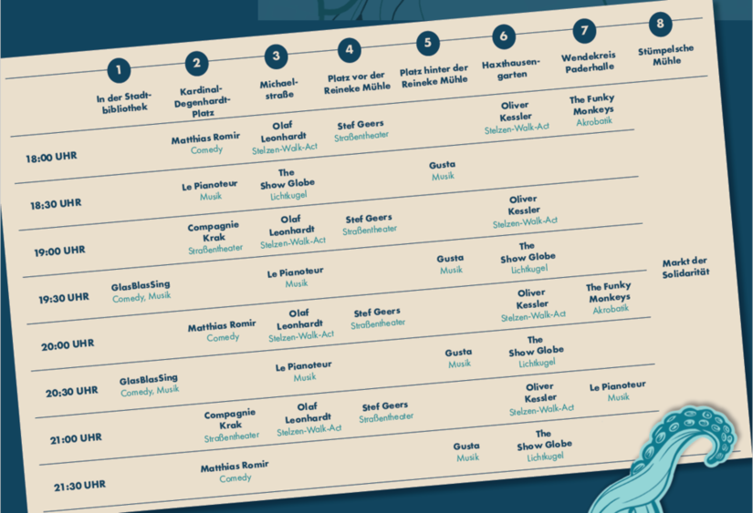 Zeitplan der PaderNacht 2025