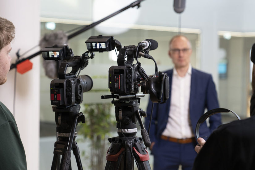 Making-of Foto der Videokampagne Paderborner Markenbotschaften