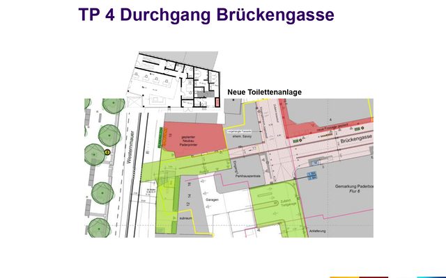 Übersicht der Teilprojekte aus der Bürgerinformationsveranstaltung vom 10. August 2023