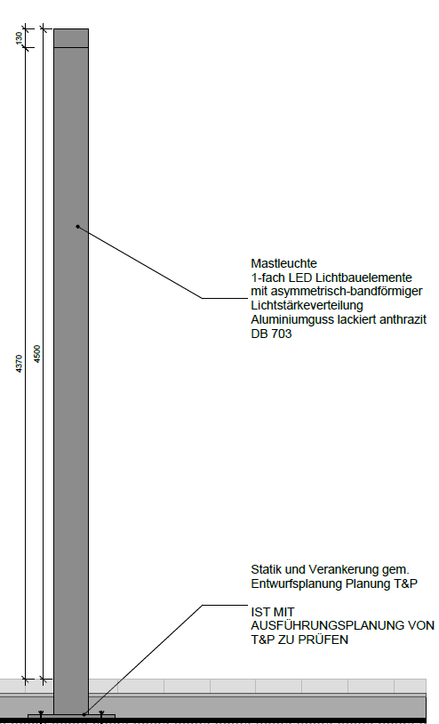 Art der Stelen, wie sie in den engen Gassen der Königsplätze zum Einsatz k