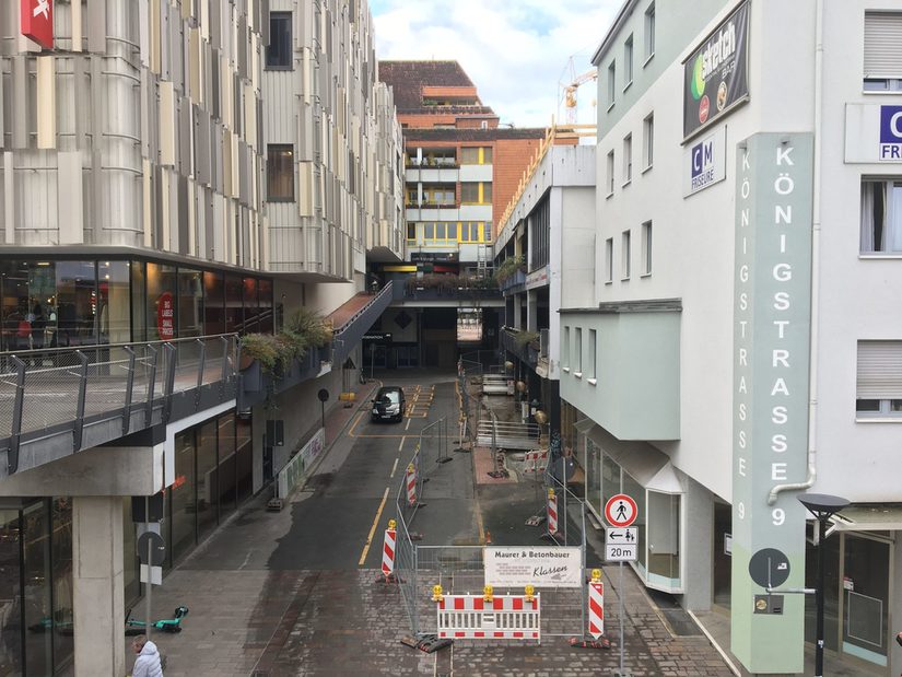 Brückengasse nach dem Rückbau