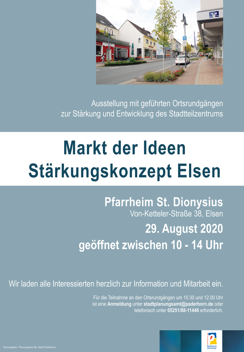 Plakat für den "Markt der Ideen"